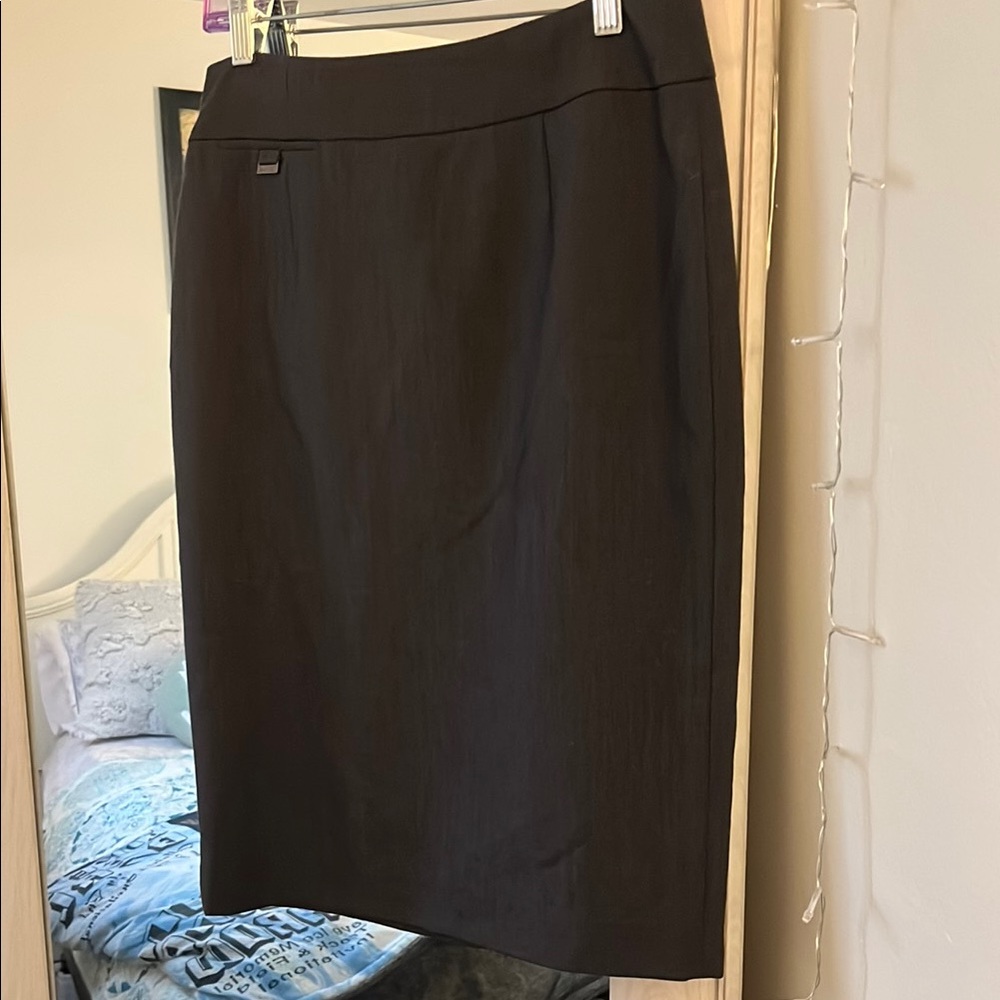 Calvin Klein Gray Pencil Skirt